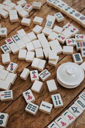 Mahjong tiles representing everyday local life in Chengdu