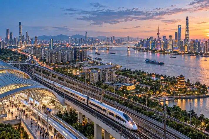 China’s eastern megacity clusters connected by high-speed rail